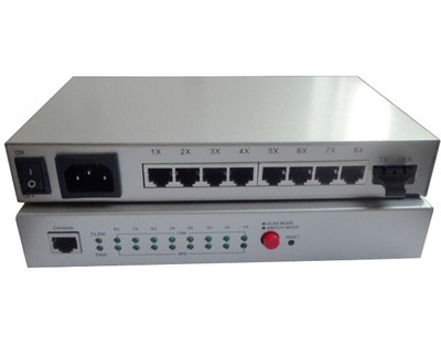 深圳天博1光8電光纖交換機收發器 性能與圖片解析